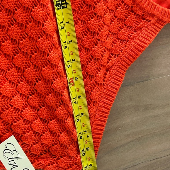 NWT ELIZA J CROCKET LINED HALTER DEEP ORANGE DRESS XL - Picture 5 of 11